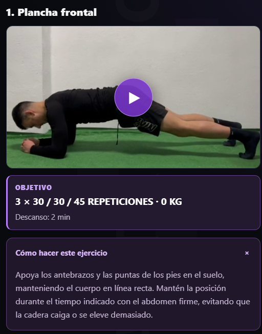 Entrenamiento de ASTRON ONE